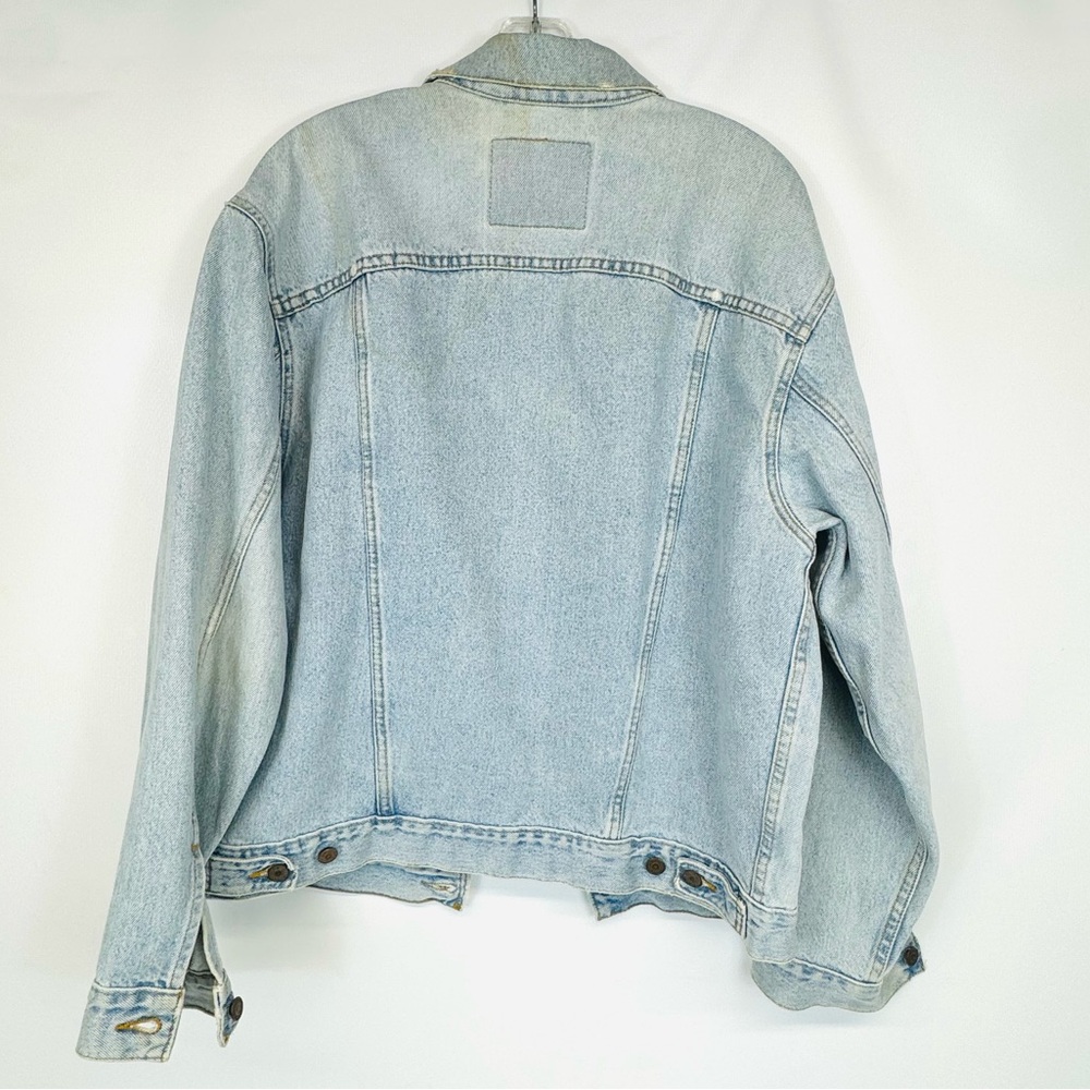 Vintage Distressed Levi’s Classic Denim 90s Trucker Jacket 70507 Sz M - Picture 5 of 17